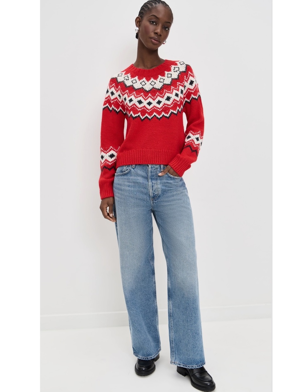 NWT Z Supply Adornment Sweater Large Festive Red